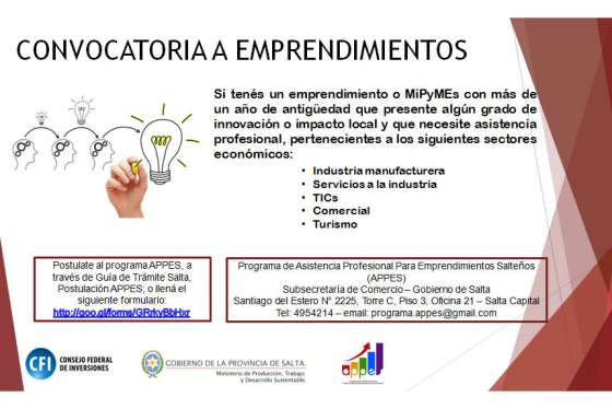 Convocatoria a emprendedores y estudiantes para una nueva edición del Programa APPES