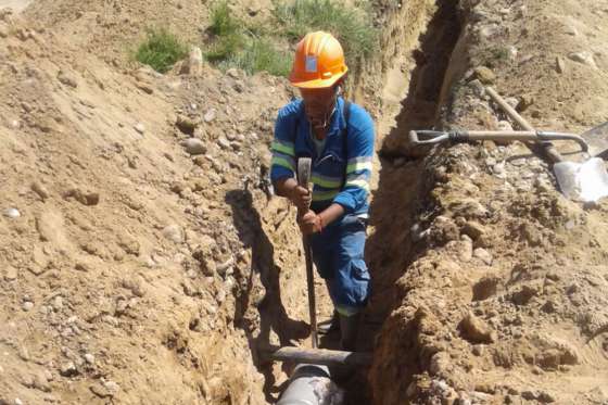 Obras de agua en la ciudad de Orán