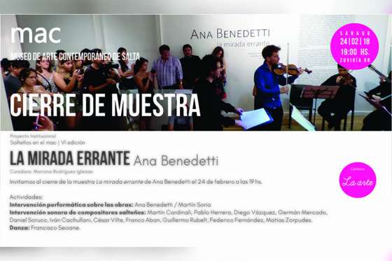 Cierre de la muestra La Mirada Errante de Ana Benedetti