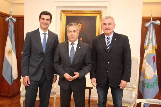 Urtubey fue recibido por su par mendocino Alfredo Cornejo