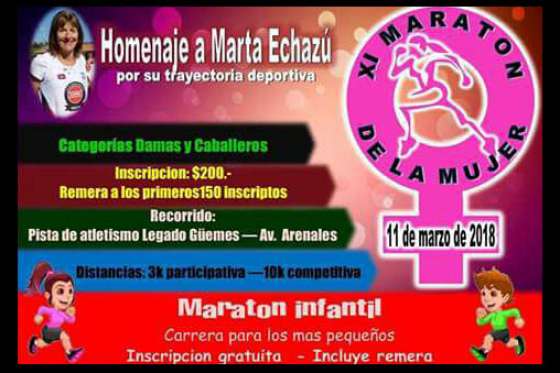 Hoy se corre la Maratón de la Mujer