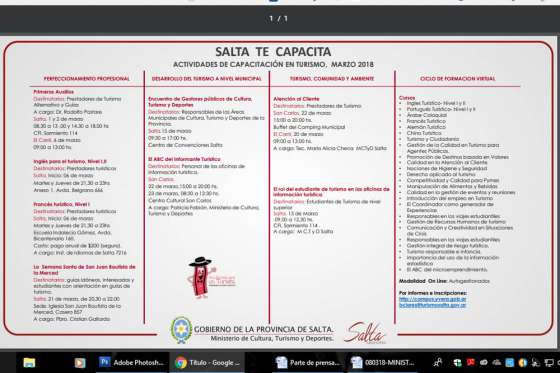 Dictarán capacitaciones gratuitas destinadas al sector turístico