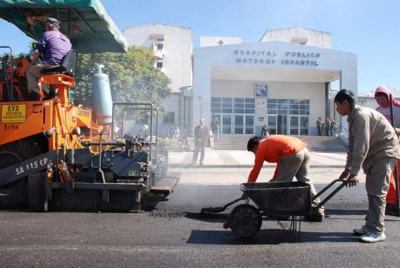 Las obras sobre avenida Sarmiento están en su último tramo