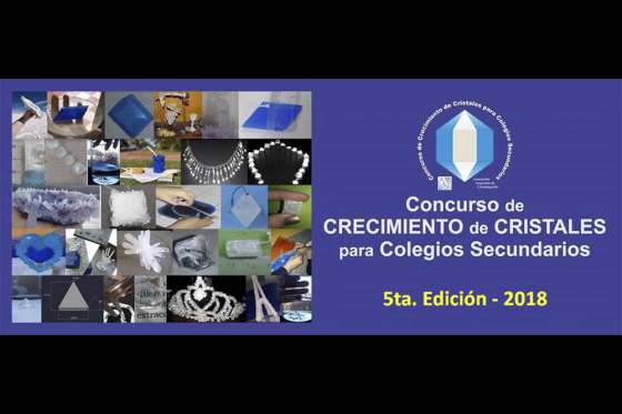Inscripciones abiertas al “Concurso de Crecimiento de Cristales para Colegios Secundarios 2018”