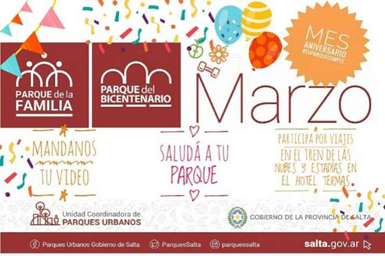 Parques Urbanos lanzó el concurso #TuParqueCumple