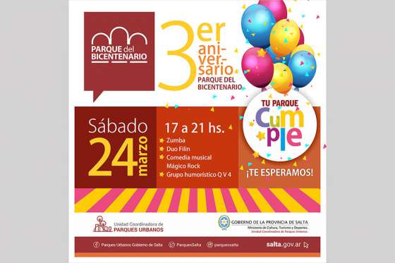 El Parque del Bicentenario celebra su tercer aniversario