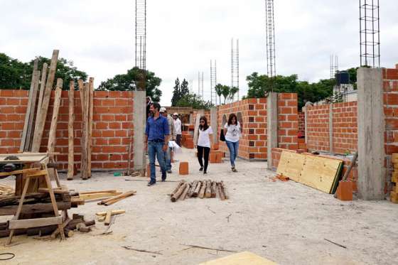 En la escuela Mariano Moreno se construye un edificio para el nivel inicial