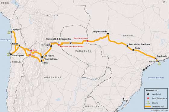 La reunión del corredor bioceánico vial Campo Grande - Norte de Chile se realizará en Salta y Jujuy