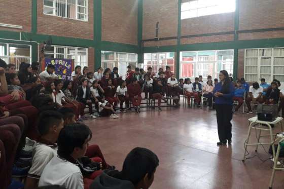 Más de un centenar de alumnos participaron de los talleres sobre adicciones en Orán