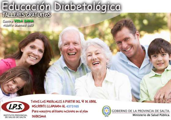 Mañana comienzan los talleres gratuitos de educación diabetológica