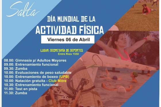 Se realizan diferentes  actividades por el  Día Mundial de la Actividad Física