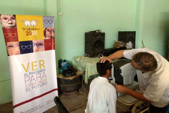 Realizaron evaluaciones oftalmológicas a alumnos de paraje Los Álamos