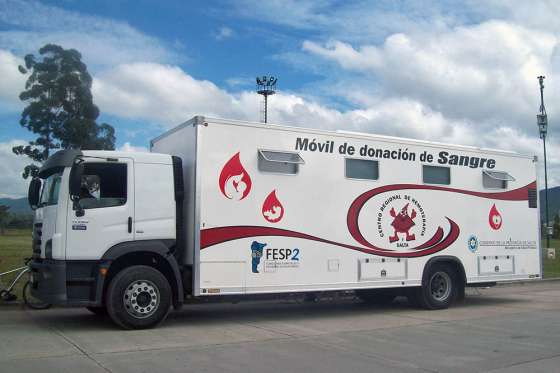 Colecta de sangre y registro de donantes de médula ósea en el hospital Papa Francisco
