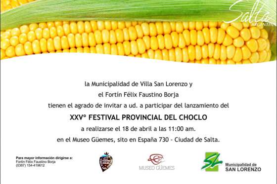 Hoy se presentará una nueva edición del Festival Provincial del Choclo