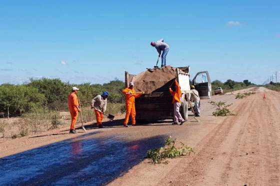 Avanza la obra de pavimentación en la ruta provincial 13