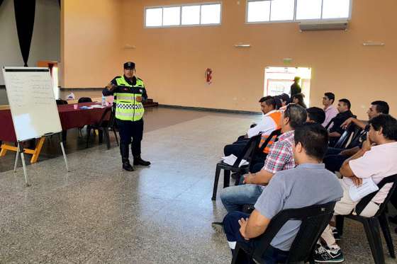 Seguridad Vial capacitó a personal municipal de Las Lajitas