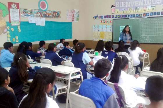 Seguridad concientizó a alrededor de cien estudiantes en Cerrillos