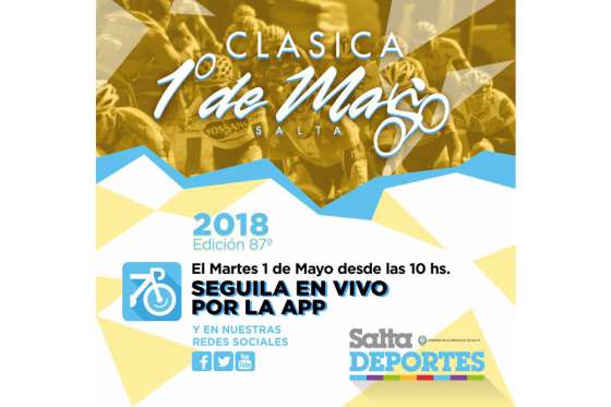 La Clásica 1º de Mayo se puede seguir en directo por la aplicación Salta Deportes