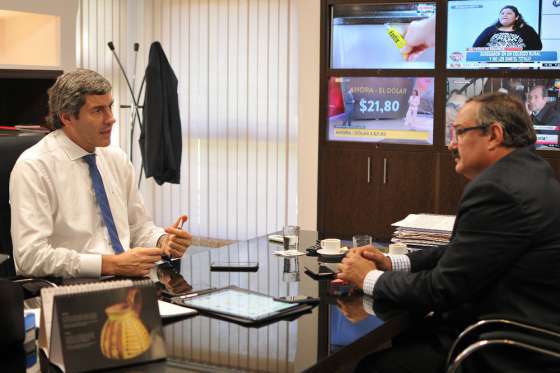 El Jefe de Gabinete recibió al diputado nacional Leavy