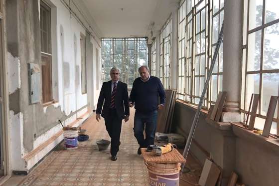 En Rosario de la Frontera avanzan las obras para finalizar con la puesta en valor del Hotel Termas