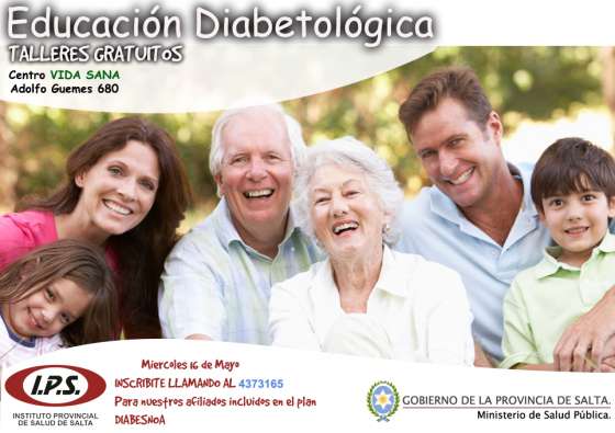 Inscriben para talleres gratuitos de Educación Diabetológica para afiliados del plan Diabessnoa