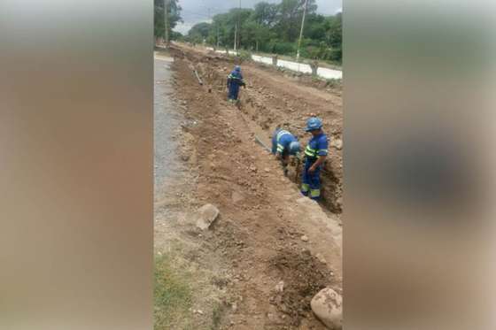 Aguas del Norte renovó cañerías en Campo Santo