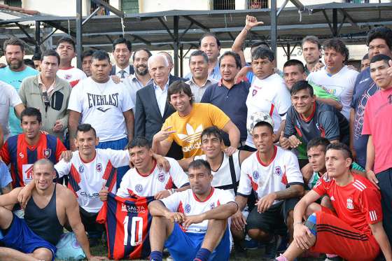 San Antonio empató contra un equipo de internos del penal de Villa Las Rosas