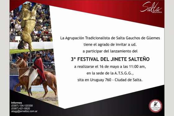 Hoy se presentará el Festival del Jinete Salteño