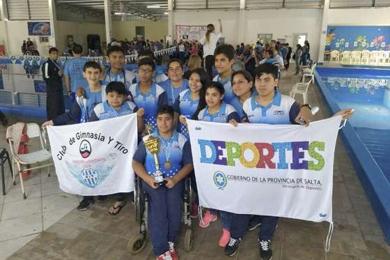 Salta fue campeón por equipos en el torneo nacional de natación adaptada