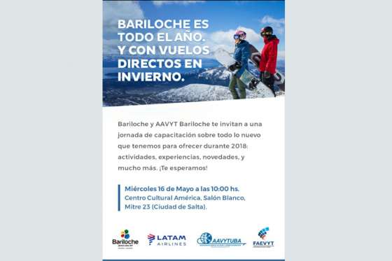 Bariloche presentará su oferta turística en Salta