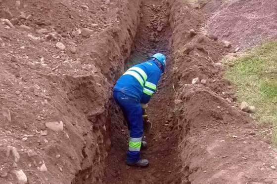 Se encuentra en marcha la ampliación de redes de agua en San Lorenzo