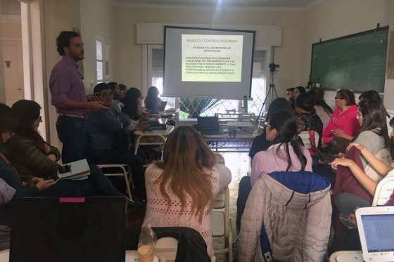Dictaron una charla sobre prácticas saludables para la comunidad educativa de El Trementinal