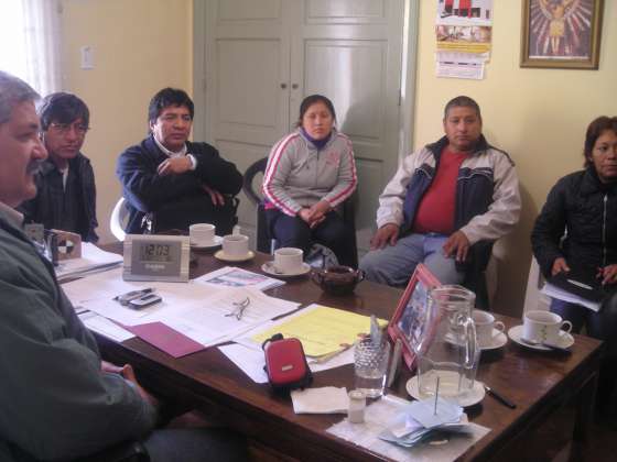 Reunión con autoridades de comunidades aborígenes