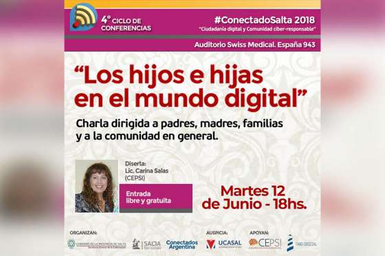 #ConectadoSalta: mañana se dictará la charla 