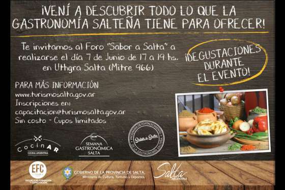 Hoy se realizará el Foro “Sabor a Salta”