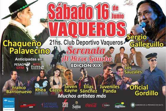 Se presentará hoy una nueva edición de la Serenata al Héroe Gaucho
