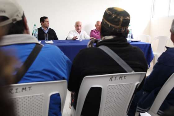 Reunión de López Arias con la Comisión Coordinadora de Desocupados de San Martín