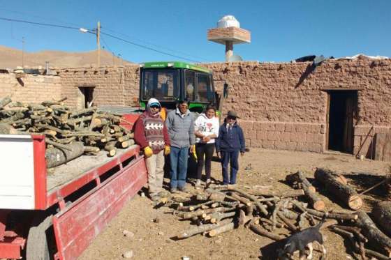 Casi 200 familias de la Puna fueron favorecidas con la donación de leña