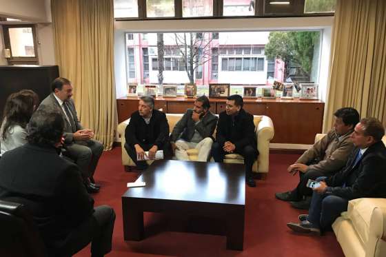 En el Día del Locutor, Isa recibió a autoridades de la Tecnicatura Superior en Locución Integral