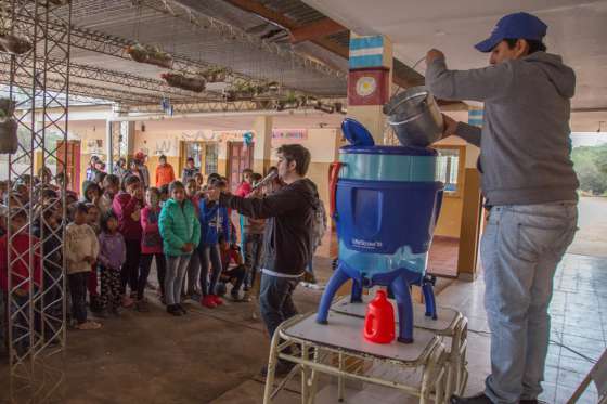 Escuelas y familias de Rivadavia y San Martín se incorporaron al Proyecto Agua Segura