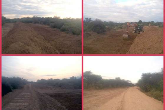 El Gobierno realiza tareas en el anillo antidesborde de Comunidad Monte Carmelo