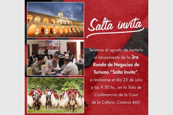 Hoy se realizará el lanzamiento de la 3º Ronda de Negocios de Turismo “Salta invita”