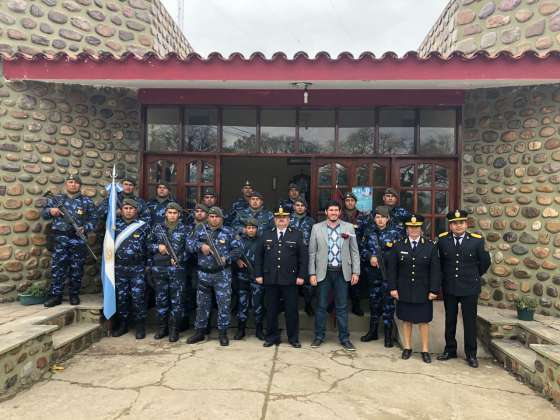 El Ministro de Seguridad supervisó el destacamento de Isla de Cañas