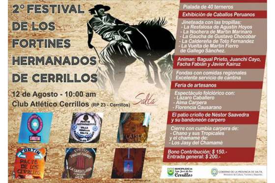 Mañana se realizará el lanzamiento del Festival de los Fortines Hermanados de Cerrillos