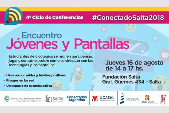 Encuentro #JóvenesYPantallas con adolescentes de distintos colegios secundarios