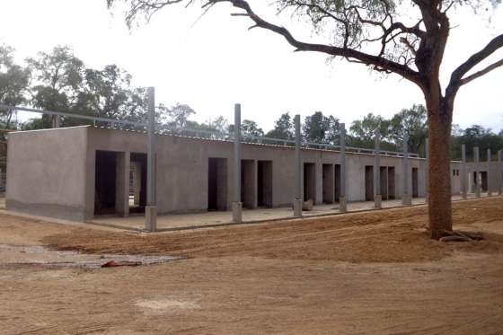 En Rancho El Ñato se construye un nuevo edificio escolar