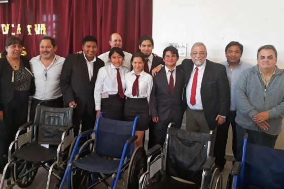 Reciclaron sillas de ruedas para pacientes del Centro de Rehabilitación Física