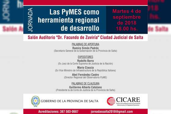 Se realizará una jornada de PyMES como herramienta regional de desarrollo