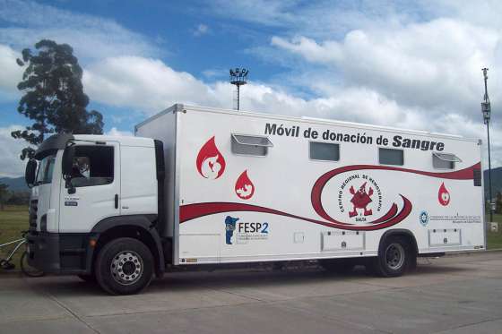 Se hace la primera colecta de sangre de septiembre en la plaza 9 de Julio