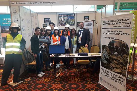 Alumnos de la Tecnicatura Superior en Minería fueron premiados en Argentina Mining 2018